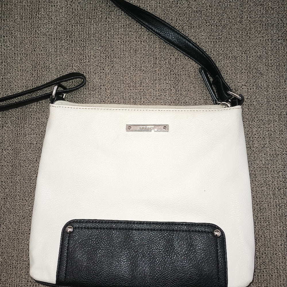 Nine West Black and White Crossbody Bag